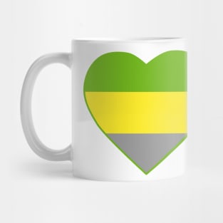 Pride Flag Heart Lithromantic Mug